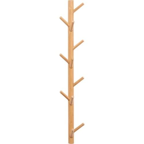 Simplicity Tree Hanging Rack Bamboo Wall Mounted Coar Hanger Hall Entrance Decoration Hat Coat Rack Wall Decor Home Furniture