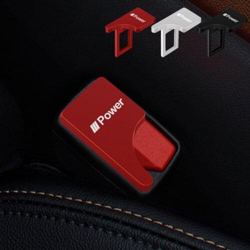For M Power Car Safety Buckle Clasp Insert Plug Clip Seat Belt Card Buckle for BMW E90 E91 E92 E93 M3 E60 E61 E87