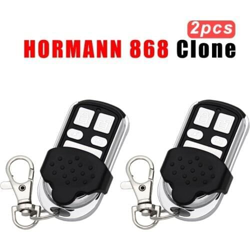 2X HORMANN 868 Garage Door Remote Control Clone 4 CH hormann Remote Garage Door Opener Gate Control for Hormann hse2 hs hsm 868