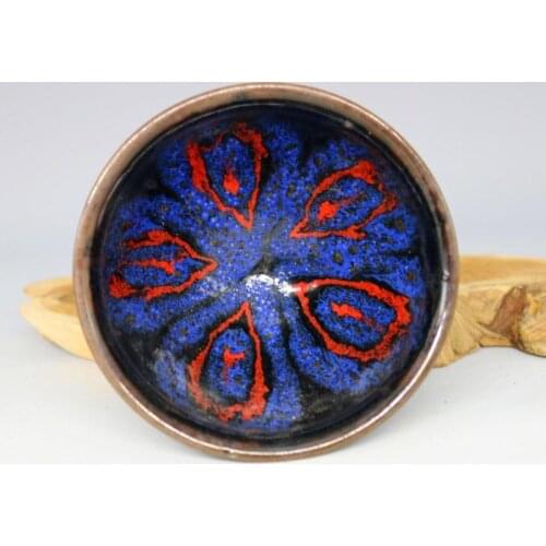 Rare Song Dynasty(961--1275)Jian Kiln porcelain bowl, Flower glaze,#02,best collection & adornment