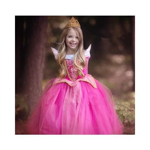 Fairy Tale Cosplay Girl Princess Dress Kids Dresses For Girls Costume Halloween Dress Kid Birthday Party Ball Gown Props Frock