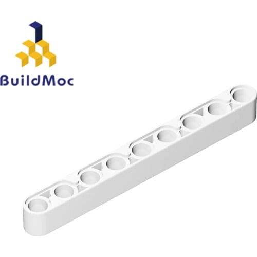 BuildMOC 64289 40490 Technicalalal Liftarm 1 x 9 Thick For Building Blocks Parts DIY LOGO Educational Creative gift Toys