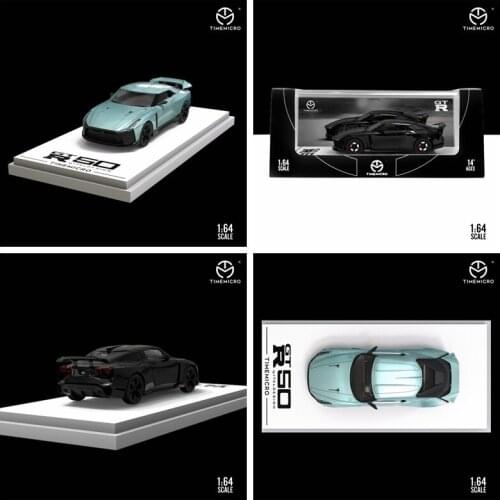 Time Micro TM 1:64 GTR R50 R35 Test Vehicle Alloy Diorama Limited Concept Car Model Collection Miniature Carros Toys