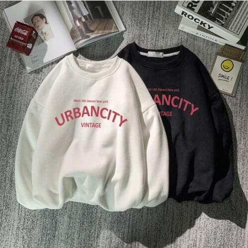 Harajuku Sweatshirts Ladies Warm Gothic Streetwear Retro Women Hoody Horror Fashionable Casual Simple Letter Printing