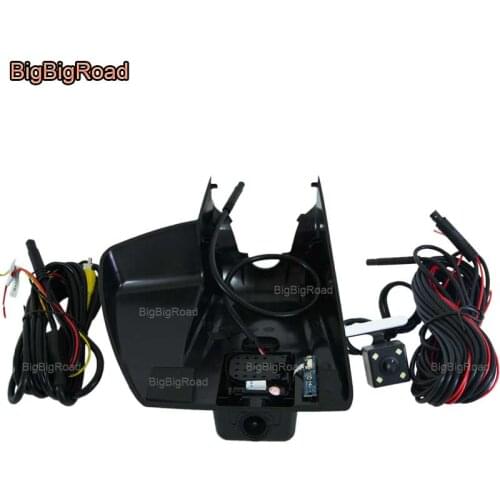 BigBigRoad For Ford Mondeo MK5 2013 2017 Low Configured Car wifi DVR Video Recorder Dash Cam Dual Cameras lens