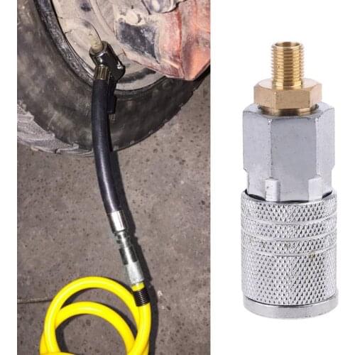 Tire Air Chuck Car Air Pump Thread Nozzle Adapter Compressor Accessory Twist-on