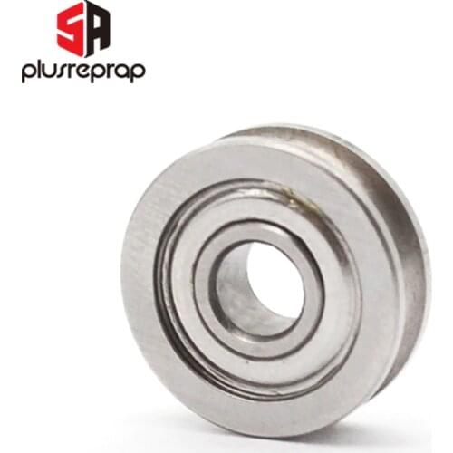 10PCS U604ZZ 604UU U604 4 x 13 x 4 mm U Carbon Steel Deep Groove Ball Bearing Traces for 3D Printer Part