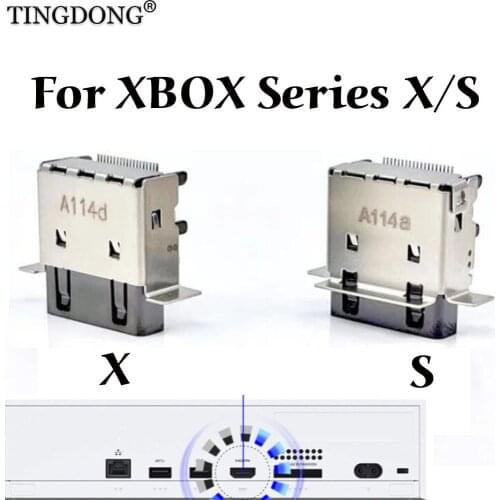 10pcs original new For XBOX Series S X HDMI-compatible Port Socket Interface Connector Replacement