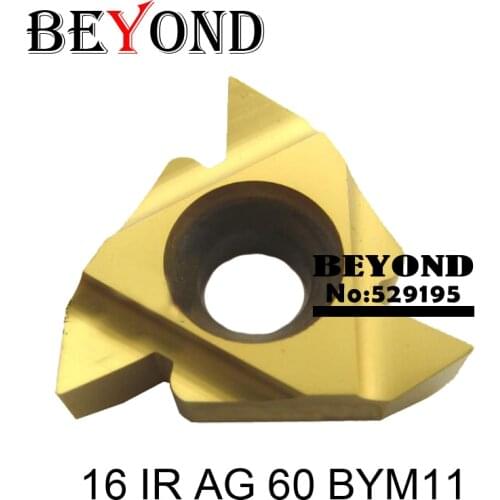 16 IR AG 60 BYM11, Indexable Tungsten Carbide Threading Lathe Inserts For Threaded Lathe Holder