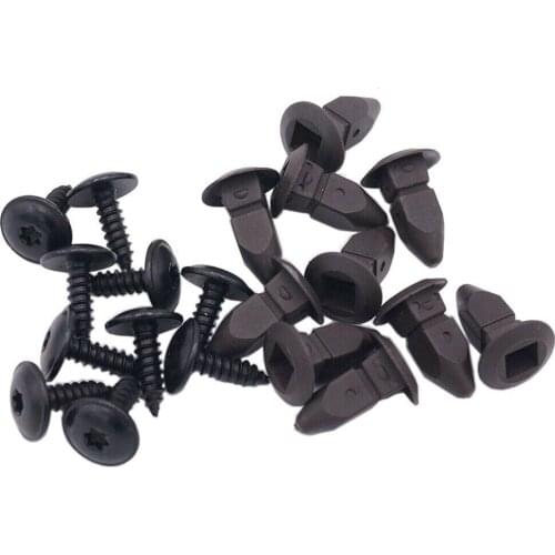 20PCS Grommet Accessory Screws Arch Black Car Lining Parts Replacement