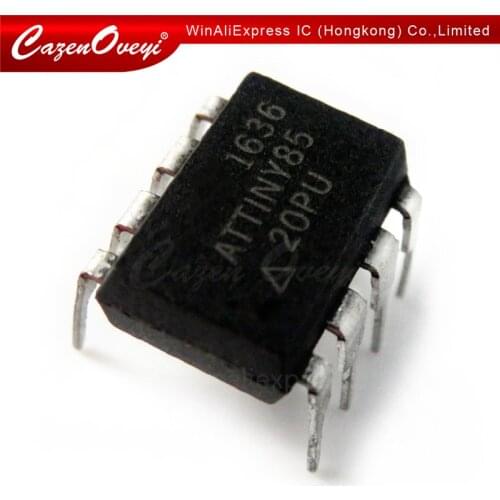 2pcs/lot ATTINY85-20PU DIP-8 ATTINY85 DIP8 85-20PU ATTINY85-20 DIP new and original In Stock