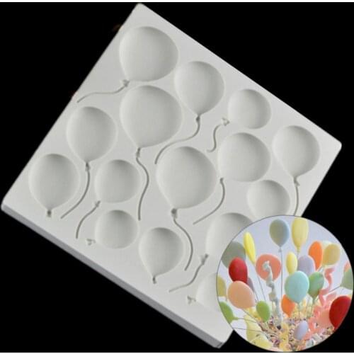 3D Balloon Pattern Food Grade Silicone Fondant Soap Mould Chocolate Cake Maker Silicone Cake Molds Cake Decorative