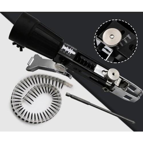 Automatic Chain Nail Gun Adapter Screw Gun with Phillips Bit for Electric Drill Woodworking Tool Cordless Power Drill Attachment