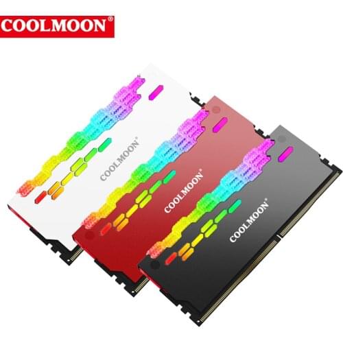 COOLMOON-PC memory module radiator, ARGB cooling device, Shenguang synchronization Symphony memory module, suitable for desktop