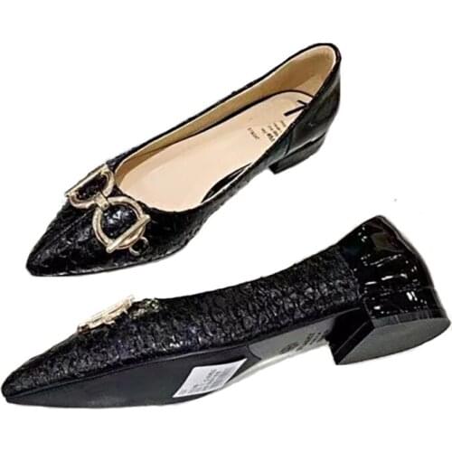 Spring and Autumn Shoes Women Genuine Cowhide Leather Snake Skin Pattern Elegant and Sexy Ladies High Heel for Choose