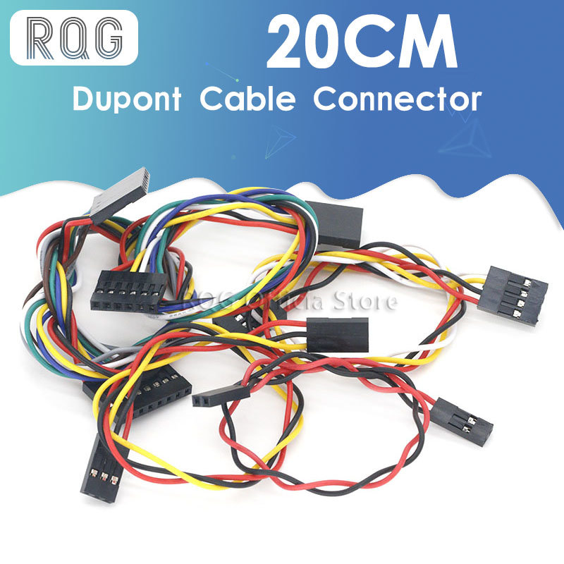 20CM Dupont Cable For Arduino 2.54mm Line Male Female Dupont Jumper Wire Cables 2P/3P/4P/6P/8P Wires Connector Diy Kit