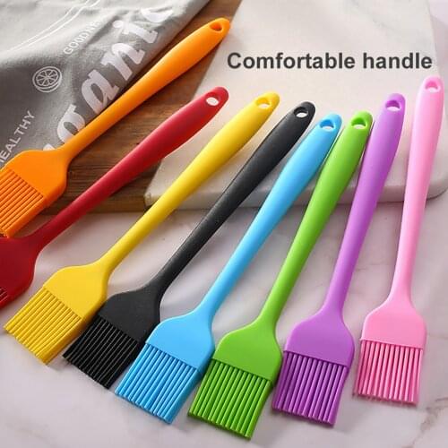 Pastry Brushes-BBQ cake oil brush for barbecue grill -heat resistant Silicone Basting Brushes for cooking kitchen brush