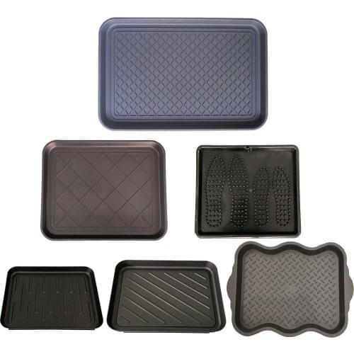 All Weather Boot Tray - Water Resistant Plastic Utility Shoe Mat for Indoor and Outdoor Use in All Seasons
