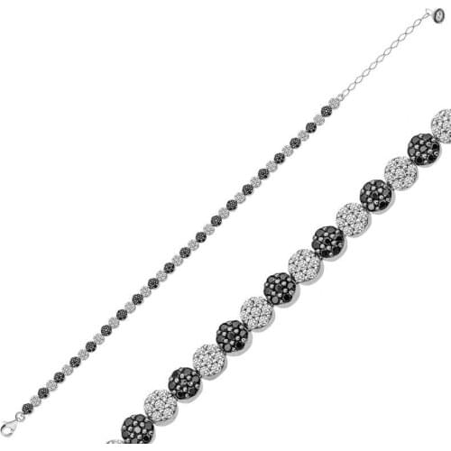 Black Bracelets Merve Silver China