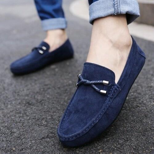 2021 Spring Summer NEW Mens Loafers Comfortable Flat Casual Shoes Men Breathable Slip-On Soft Leather Driving Shoes Moccasins