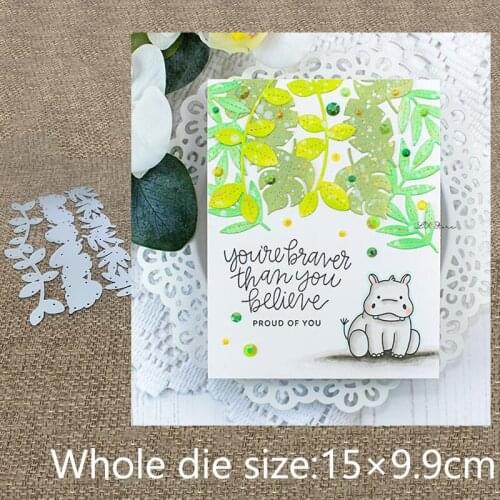 New Design Craft Metal stencil mold Cutting Dies Leafy Borders decoration scrapbook die cuts Album Paper Card Craft Embossing