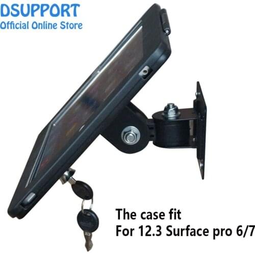 Fit for 12.3 Surface Pro 6/7 Aluminum Alloy Tablet PC wall mounted Anti Theft design Display Stand