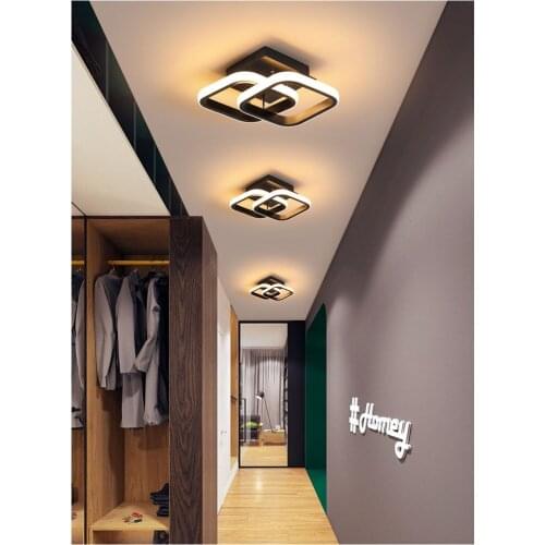 Ceiling Mount Modern Led Chandelier Decoraction Black White Chandelier Lighting For Living room Bedroom Light Fixtures Luminaire