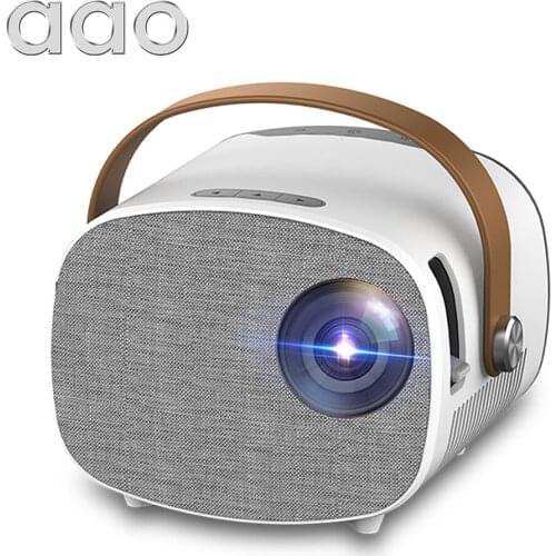 AAO YG230 Mini Projector Portable for Support 1080P Video Movie Beamer Home Theater WiFi Multiscreen Media Player Child Gift