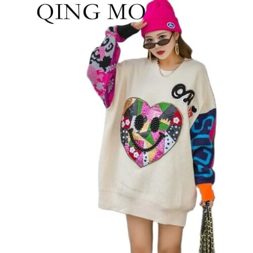 Женские пуловеры QING MO China At AliExpress