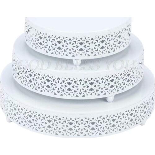 Modern Cake Stands Round Cake Stand Cupcake Stands for Baby Shower, Wedding Birthday Party Celebration, White Drop Shipping