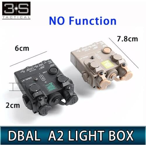 Tactical Airsoft Weapon DBAL A2 Laser Light No Function Dummy Light Box With QD Mount For 20mm Rail DBAL-A2 Flashligt Plastic