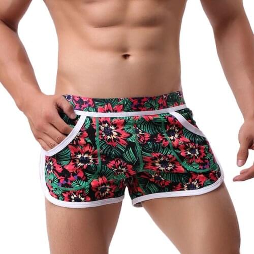 New mens boxer shorts summer cotton mens underwear mens boxer shorts summer youth breathable loose boxer shorts