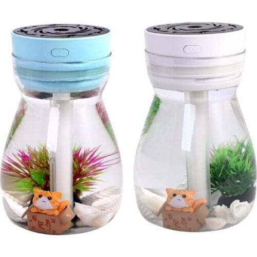 Cute Wishing Bottle Smart Air Humidifier USB Mist Maker Beauty Replenishing Aroma Diffuser Ultra-quiet Operation Fogger