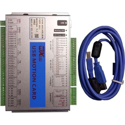 CNC Mach3 USB Motion Card XHC Controller Breakout Board 2MHz Support Win7 speed controller dc pwm