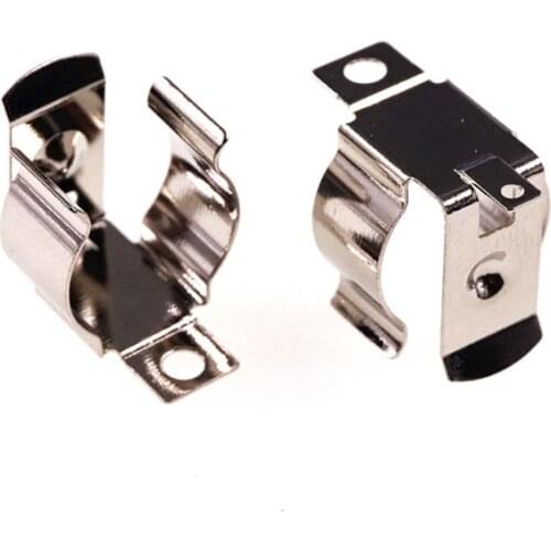 20 pcs N 12V AAA Battery Clip SMT Spring Steel Nickel Plated Low Contact Resistance Surface Mount Board Right Angle