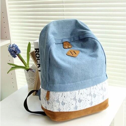 Vintage designer womens wear denim backpack girl backpack. J261