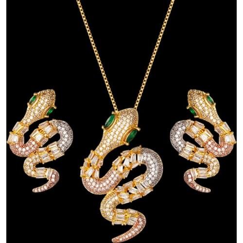 Zlxgirl jewelry luxury brand AAA cubic zirconia womens wedding pendant and earring jewelry sets high quality Dubai necklace set