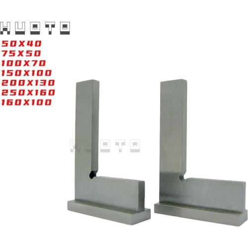 1pc 90 Degree Angle Blade Ruler Gauge Stainless Steel Flat Edge Square Ruler with Wide Base Industrial Wide Base