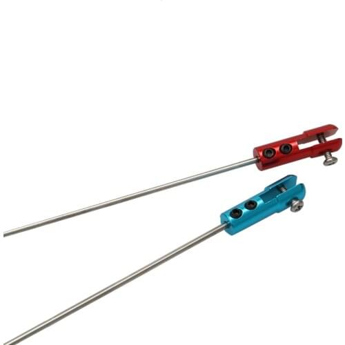 10PCs Servo M2 2mm Clevis Metal Horn Steering Pull Rod Push Rod/Link+Aluminum Chuck Connector for RC Boat Airplane Model Parts