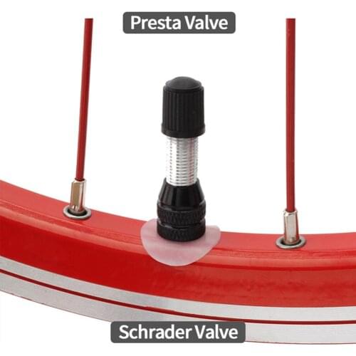 12pcs/set MTB Road Bike French Presta Tire Valve Sticker Silicone Bicycle Valve Pad Gasket High Quality Air Nozzle Glue Pad Tube