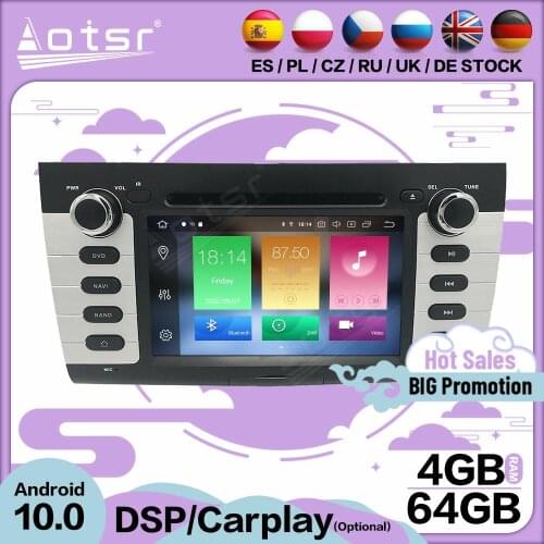 4+64GB Carplay Multimedia Stereo Android 10 Player For SUZUKI SWIFT 2004 2005 2006 GPS BT Audio Radio 2 Din Receiver Head Unit