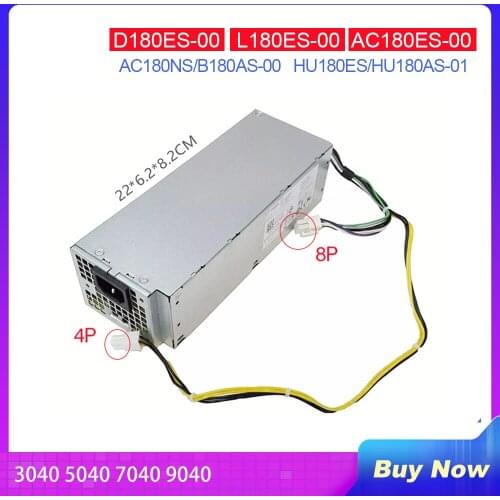 Power Supply for Dell 3040 5040 7040 9040 D180ES-00 L180ES-00 AC180ES-00 AC180NS-00 B180AS-00 HU180ES/HU180AS-01 Fully Tested