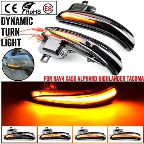 Side Mirror LED Dynamic Turn Signal Light Sequential For Toyota Alphard Vellfire Tacoma N300 RAV4 XA50 Highlander XU70 2020