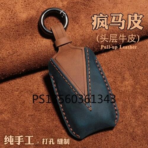 Suitable for Kia Optima kx cross K4 portage Stonic Seltos Cerato car key case leather shell buckle