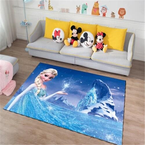 Frozen Anna Elsa Door Mat Kids Boys Girls Game Mat Carpet Mickey and Minnie Mouse Bedroom Kitchen Carpet Indoor Bathroom Mat