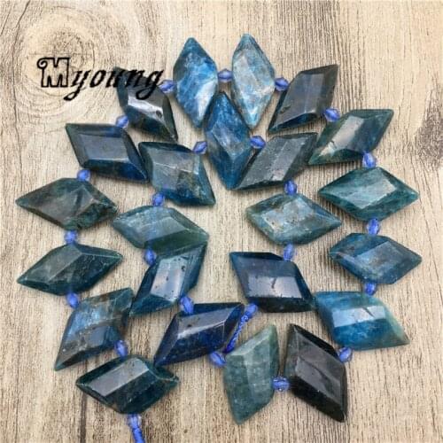Marquise Shape Faceted Apatite Space Beads,Gems Stone Quartz Drusy Slice Drilled Pendant beads MY2058