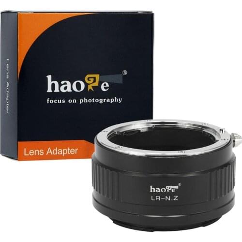 Haoge Manual Lens Mount Adapter for Leica R LR Lens to Nikon Z Mount Camera Such as Z6 Z7