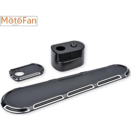 Fuel Gas Door Cover + Fuel Dash Cover + Ignition switch Cover For Harley Electra Glide Road Glide Street Glide Touring