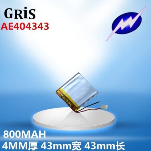 3.7V polymer lithium battery 404343 800MAH mini player M6TP version M6SP Rechargeable Li-ion Cell