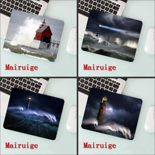Mairuige Big Promotion Cheapest Mouse Pad Multi Size Sea Lighthouse Pattern Computer Gaming